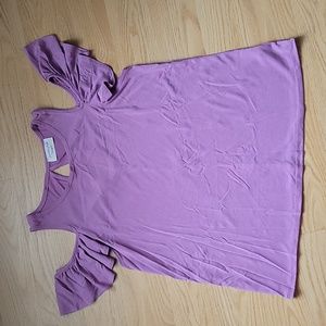 Open shoulder blouse